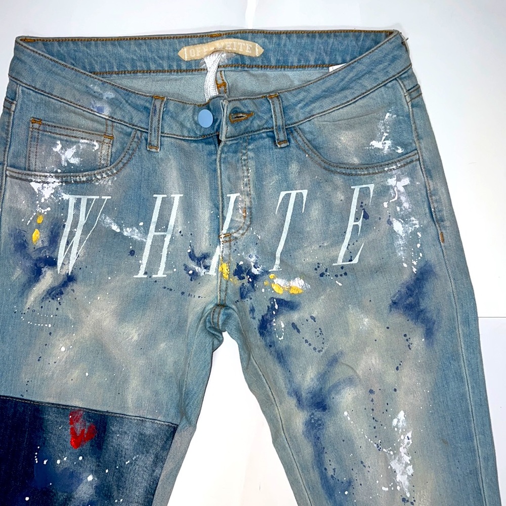 Off White Jeans %100 Authentic - image 6